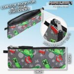 mochila creeper infantil con accesorios de minecraft